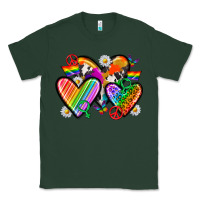 Sports Green pride hearts Classic Tee - texasbilliewilder