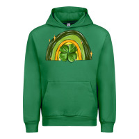 Emerald st patrick s day shamrock rainbow Urban Hoodie - MaliasSmallBusiness