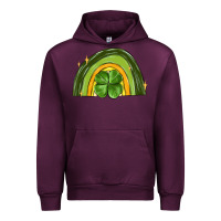 Mauve Wine st patrick s day shamrock rainbow Urban Hoodie - MaliasSmallBusiness