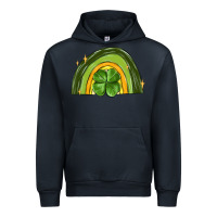 Navy st patrick s day shamrock rainbow Urban Hoodie - MaliasSmallBusiness