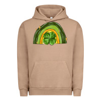 Pigment Burro st patrick s day shamrock rainbow Urban Hoodie - MaliasSmallBusiness