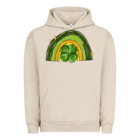 Pigment French Oak st patrick s day shamrock rainbow Urban Hoodie - MaliasSmallBusiness
