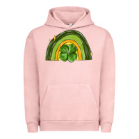 Pigment Salmon st patrick s day shamrock rainbow Urban Hoodie - MaliasSmallBusiness
