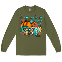 Army Green I will sing of the goodness of God Psalm 89:1 Long Sleeve Tee - RanaPortraitStore