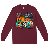Burgundy I will sing of the goodness of God Psalm 89:1 Long Sleeve Tee - RanaPortraitStore