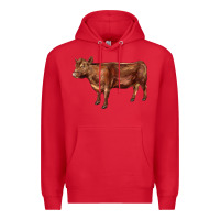 Red red angus cow Premium Hoodie - LillyAllenDesigns