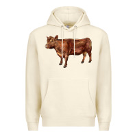 Sandshell red angus cow Premium Hoodie - LillyAllenDesigns