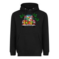 Black summer truck Heavyweight Hoodie - CowhideDigitalArt