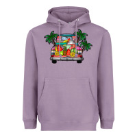 Lavender summer truck Heavyweight Hoodie - CowhideDigitalArt