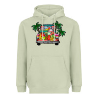 Matcha summer truck Heavyweight Hoodie - CowhideDigitalArt