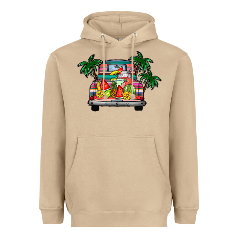 Summer Truck Heavyweight Hoodie by CowhideDigitalArt | Teevron