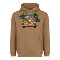 Toasted Coconut summer truck Heavyweight Hoodie - CowhideDigitalArt