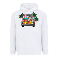 White summer truck Heavyweight Hoodie - CowhideDigitalArt