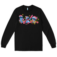 Black pink christmas stitch and gifts Long Sleeve Tee - AdoDesignShop