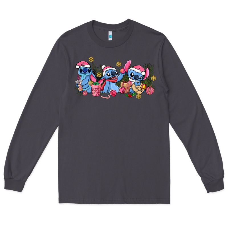 Pink Christmas Stitch And Gifts Long Sleeve Tee by AdoDesignShop | Teevron