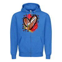True Royal fruits and football heart Zipper Hoodie - Zillion Design Studio
