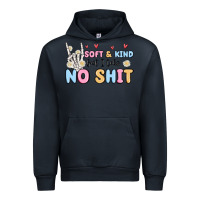 Navy soft and kind but i take no shit Urban Hoodie - MaliasSmallBusiness