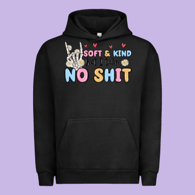 Soft And Kind But I Take No Shit Urban Hoodie Designed By Maliassmallbusiness