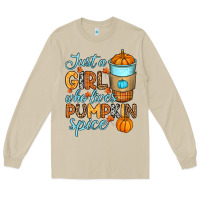 Mushroom Just a girl who loves pumpkin spice Long Sleeve Tee - RanaPortraitStore