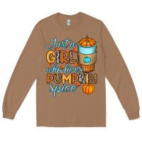 Toasted Coconut Just a girl who loves pumpkin spice Long Sleeve Tee - RanaPortraitStore