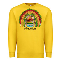 Lemon Christmas Teacherlife rainbow Premium Sweatshirt - JahusDesignShop