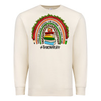Sandshell Christmas Teacherlife rainbow Premium Sweatshirt - JahusDesignShop
