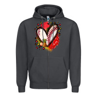 Smoke fruits and baseball heart Zipper Hoodie - Zillion Design Studio
