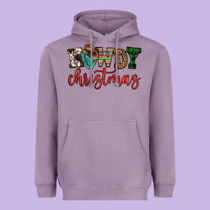 Howdy Christmas Heavyweight Hoodie Designed By Fadigitalartstudio