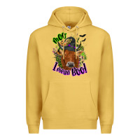 Moo I Mean Boo Cow Premium Hoodie | Teevron