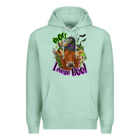 Seafoam Moo i mean boo Cow Premium Hoodie - NancyCooperArtShop