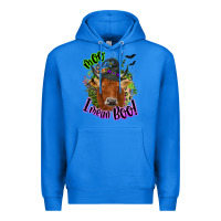 True Royal Moo i mean boo Cow Premium Hoodie - NancyCooperArtShop