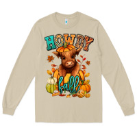 Mushroom Hay there Fall pumpkin heifer Long Sleeve Tee - RanaPortraitStore