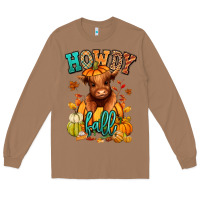 Toasted Coconut Hay there Fall pumpkin heifer Long Sleeve Tee - RanaPortraitStore