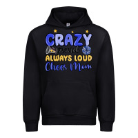 Black crazy proud always loud cheer mom Urban Hoodie - MaliasSmallBusiness