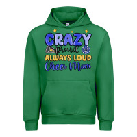 Emerald crazy proud always loud cheer mom Urban Hoodie - MaliasSmallBusiness