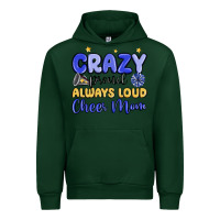 Forest Green crazy proud always loud cheer mom Urban Hoodie - MaliasSmallBusiness