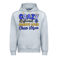 Heather Grey crazy proud always loud cheer mom Urban Hoodie - MaliasSmallBusiness