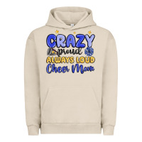 Pigment French Oak crazy proud always loud cheer mom Urban Hoodie - MaliasSmallBusiness
