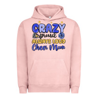 Pigment Salmon crazy proud always loud cheer mom Urban Hoodie - MaliasSmallBusiness