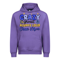 Tulip crazy proud always loud cheer mom Urban Hoodie - MaliasSmallBusiness