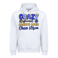 White crazy proud always loud cheer mom Urban Hoodie - MaliasSmallBusiness