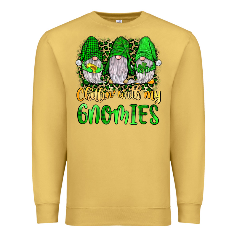 St Patrick S Chillin With My Gnomies Premium Sweatshirt by JahusDesignShop | Teevron