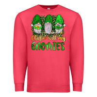 Cardinal st patrick s chillin with my gnomies Premium Sweatshirt - JahusDesignShop