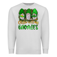 Dove Grey st patrick s chillin with my gnomies Premium Sweatshirt - JahusDesignShop