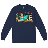 Navy But i think i love Fall most of all gnome Long Sleeve Tee - RanaPortraitStore