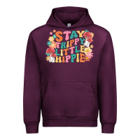 Mauve Wine stay trippy little hippie Urban Hoodie - MaliasSmallBusiness