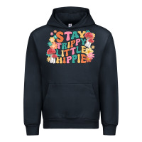 Navy stay trippy little hippie Urban Hoodie - MaliasSmallBusiness