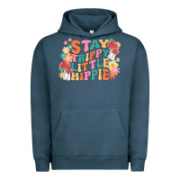 Pigment Midnight Navy stay trippy little hippie Urban Hoodie - MaliasSmallBusiness
