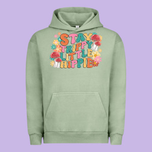 Stay Trippy Little Hippie Urban Hoodie Designed By Maliassmallbusiness
