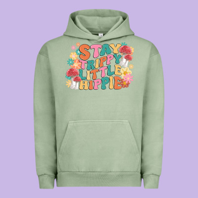 Stay Trippy Little Hippie Urban Hoodie Designed By Maliassmallbusiness